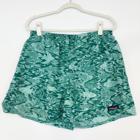 Patagonia Other - Patagonia Baggies Shorts Swim Trunks Men's Large Green Fish Pattern Outdoors